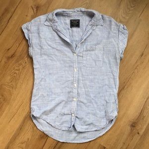 Striped Button Up Blouse